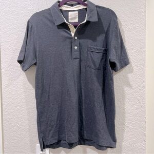 NWT Billy Reid Navy Cotton polo Size Medium